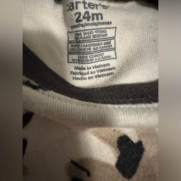 EUC Carters 2 kids pajamas size 24 month - Picture 2 of 3